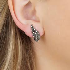 Earrings in Marcasite