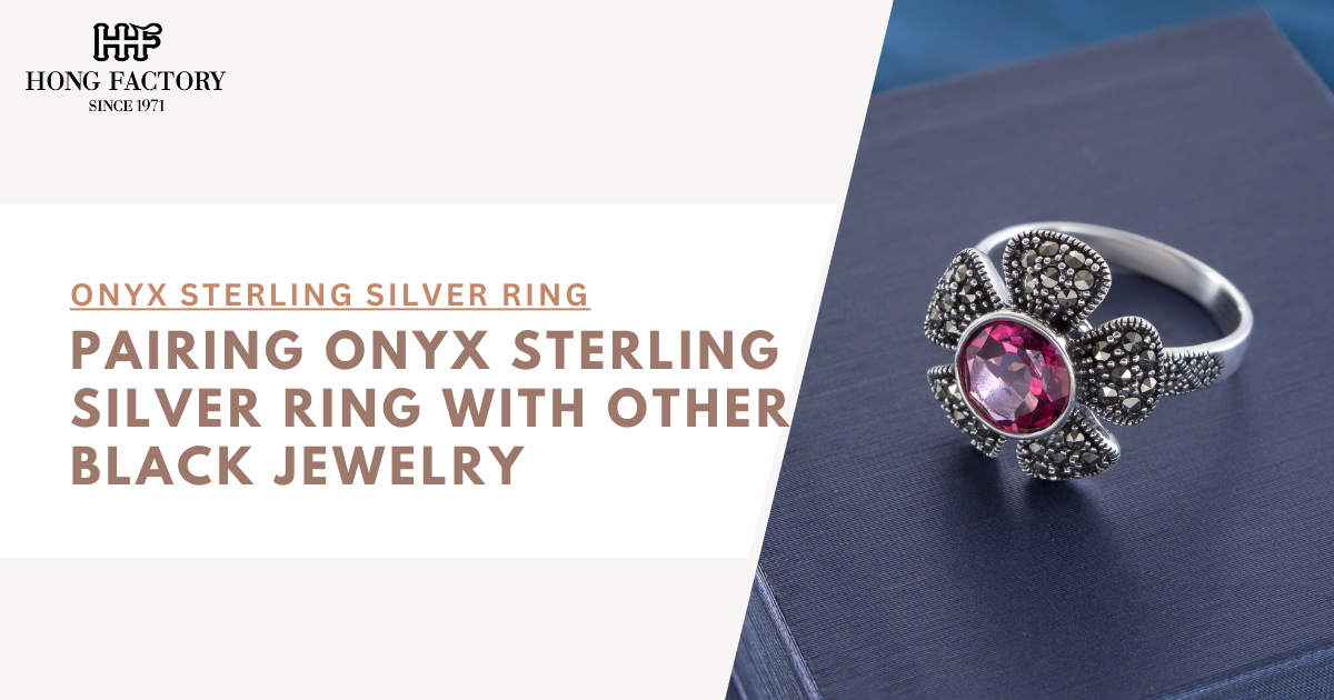 Pairing Onyx Sterling Silver Ring with Other Black Jewelry