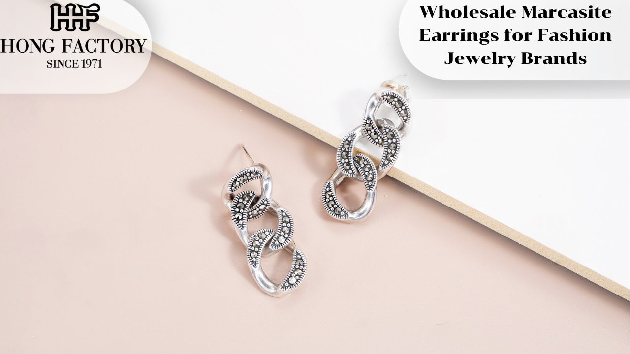 Wholesale Marcasite Earrings for Fashion Jewelry Brands